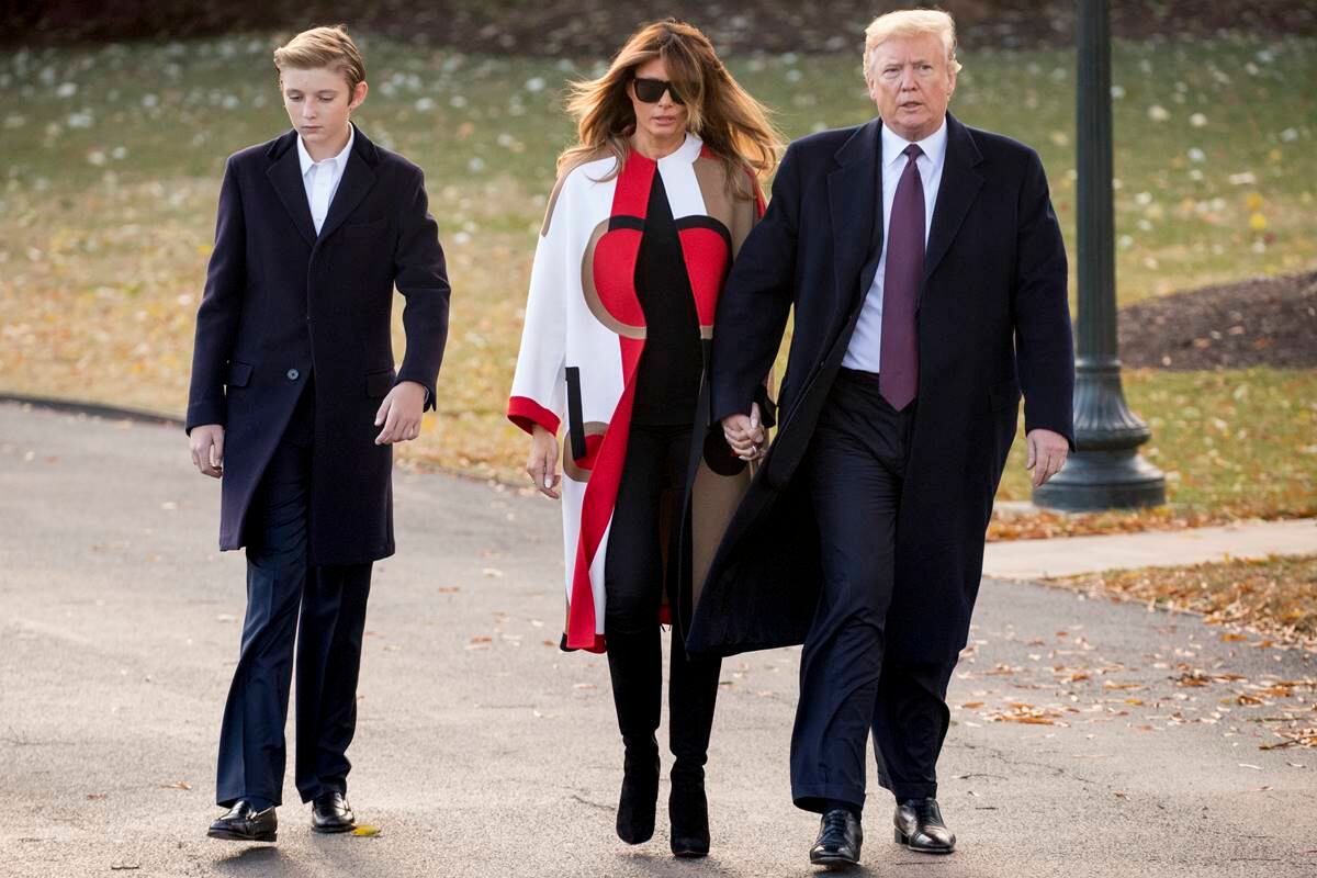Barron, Melania y Donald Trump / Foto: Archivo