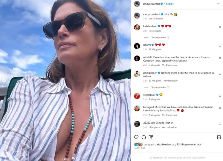 Instagram: @cindycrawford