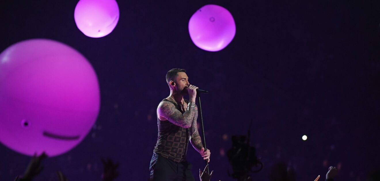 Maroon 5 encendió el medio tiempo del Super Bowl LIII 
