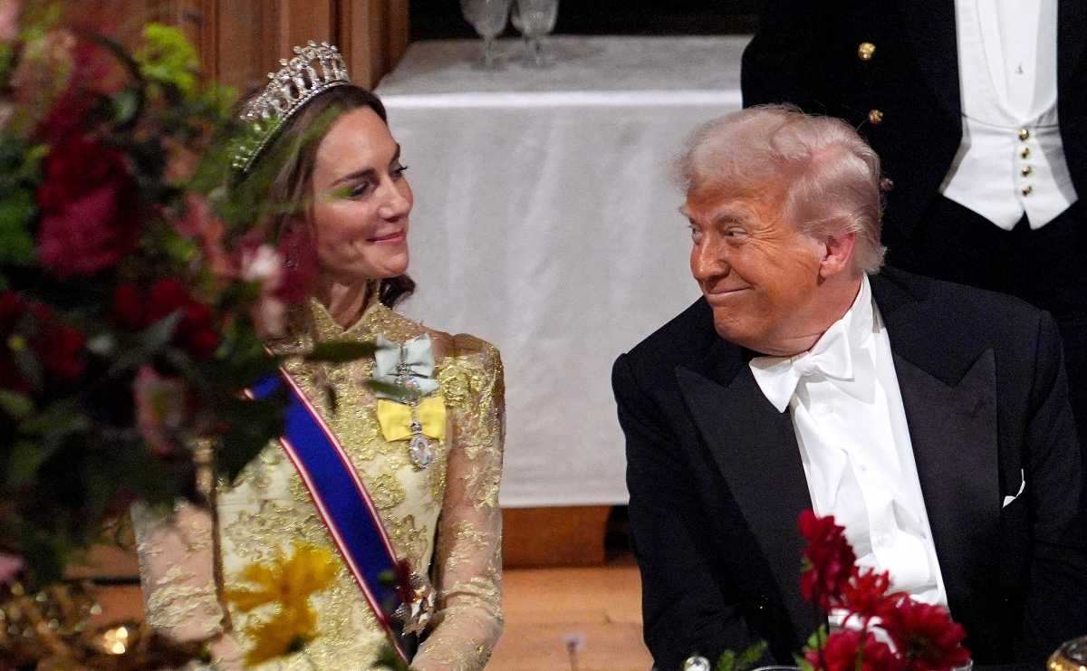 Kate Middleton y Donald Trump / Foto: AFP
