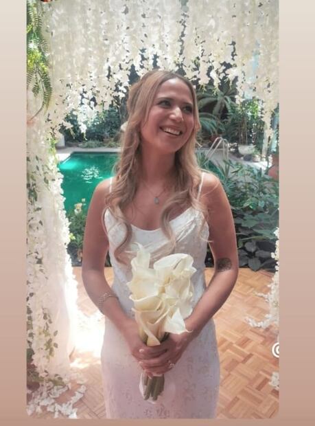 Giordana Guzmán en su boda con Justin Engel / Instagram