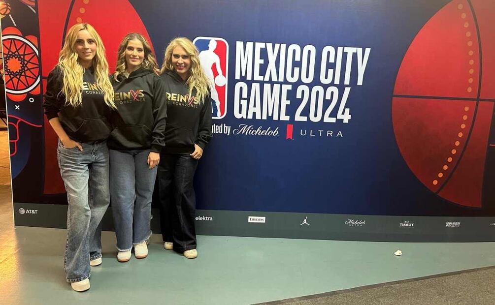 Las Reinas de Corazones entonaron el Himno Nacional Mexicano durante la Apertura del NBA Mexico City Game 2024. / Foto: Especial