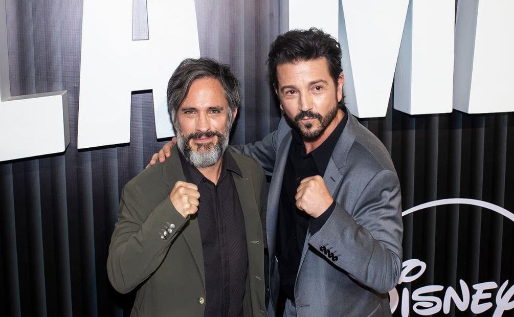 Gael García y Diego Luna en el estreno de "La Máquina" / Foto: Esteban Torreblanca - Clase