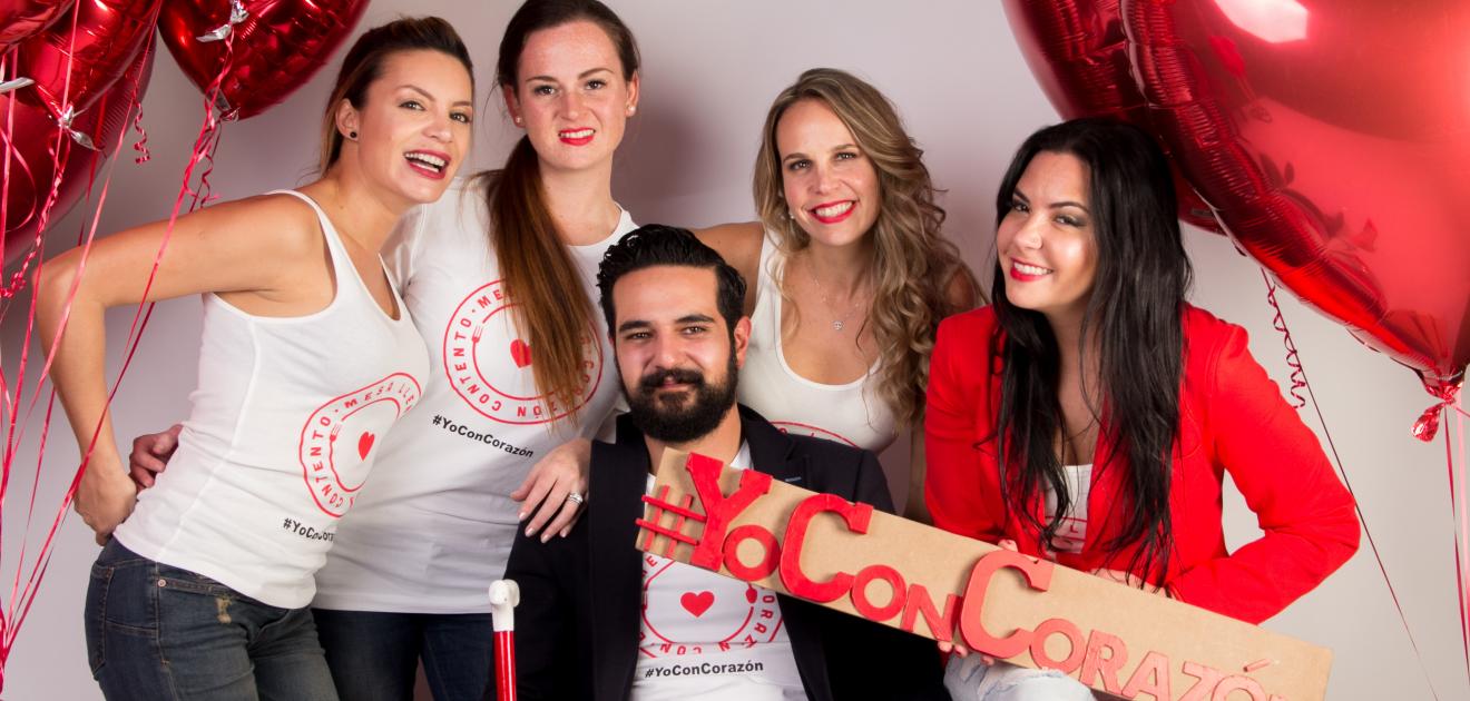 #YoConCorazón fue el eslogan que la asociación eligió para su nueva campaña. Foto: Cortesía Mesa Llena – Corazón Contento