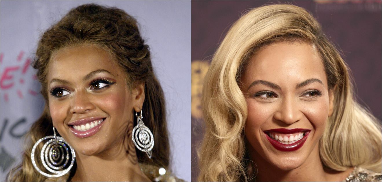 Beyoncé dejó atrás su color natural para convertirse en rubia.  (FOTO: Archivo)