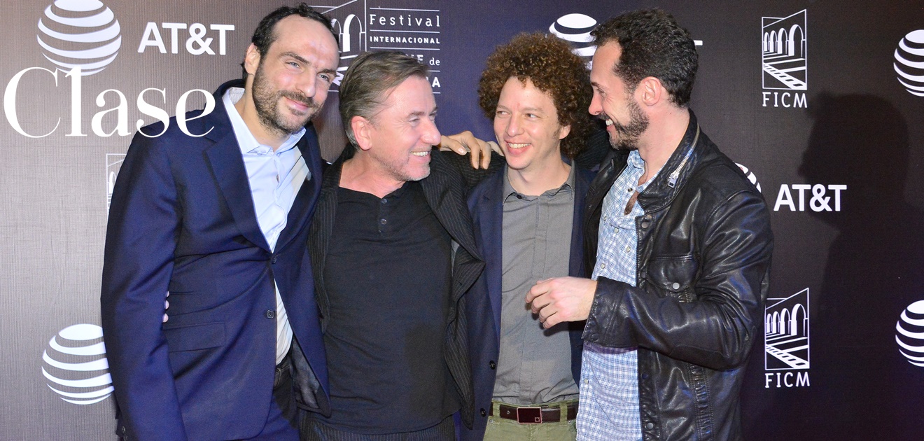 Moisés Zonana, Tim Roth, Michel Franco y Gabriel Ripstein (Foto: Verónica Garduño)
