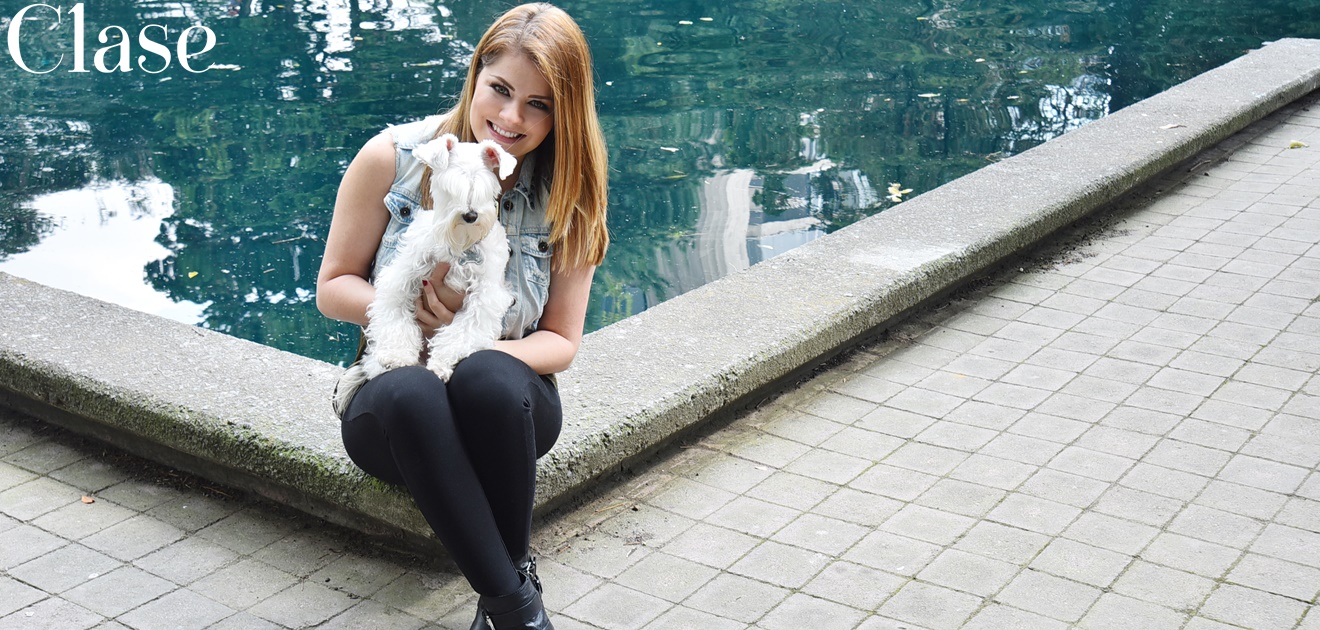 Para la actriz, dar cobijo a un perro sin hogar es cuestión de principios por eso adoptó a su "Luna". (Fotos: Verónica Garduño)